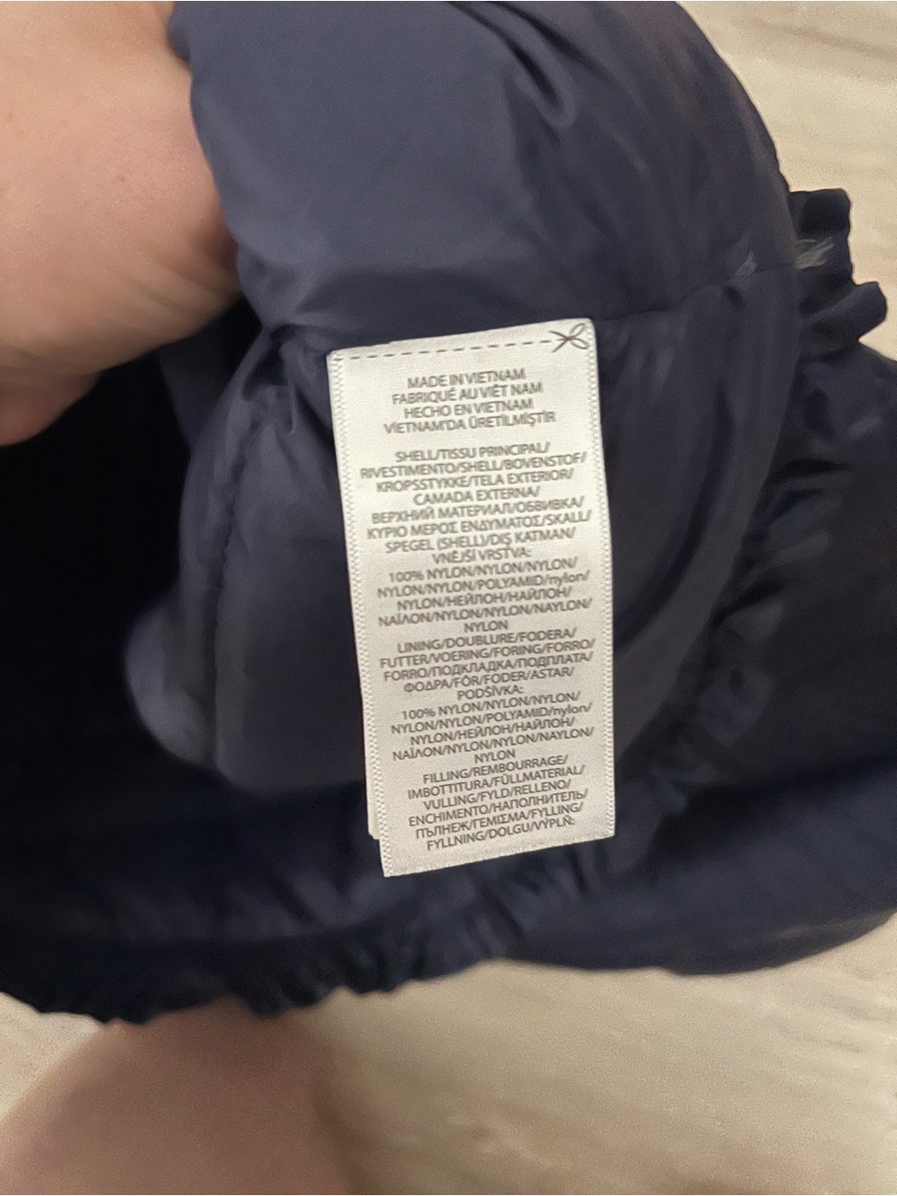 Polo by Ralph Lauren Kid’s Quilted Puffer Down Vest Navy Blue - Size XL - Picture 5 of 8